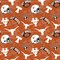Licensed NCAA University of Texas Tone on Tone TX-1178 Cotton Fabric by the Yard